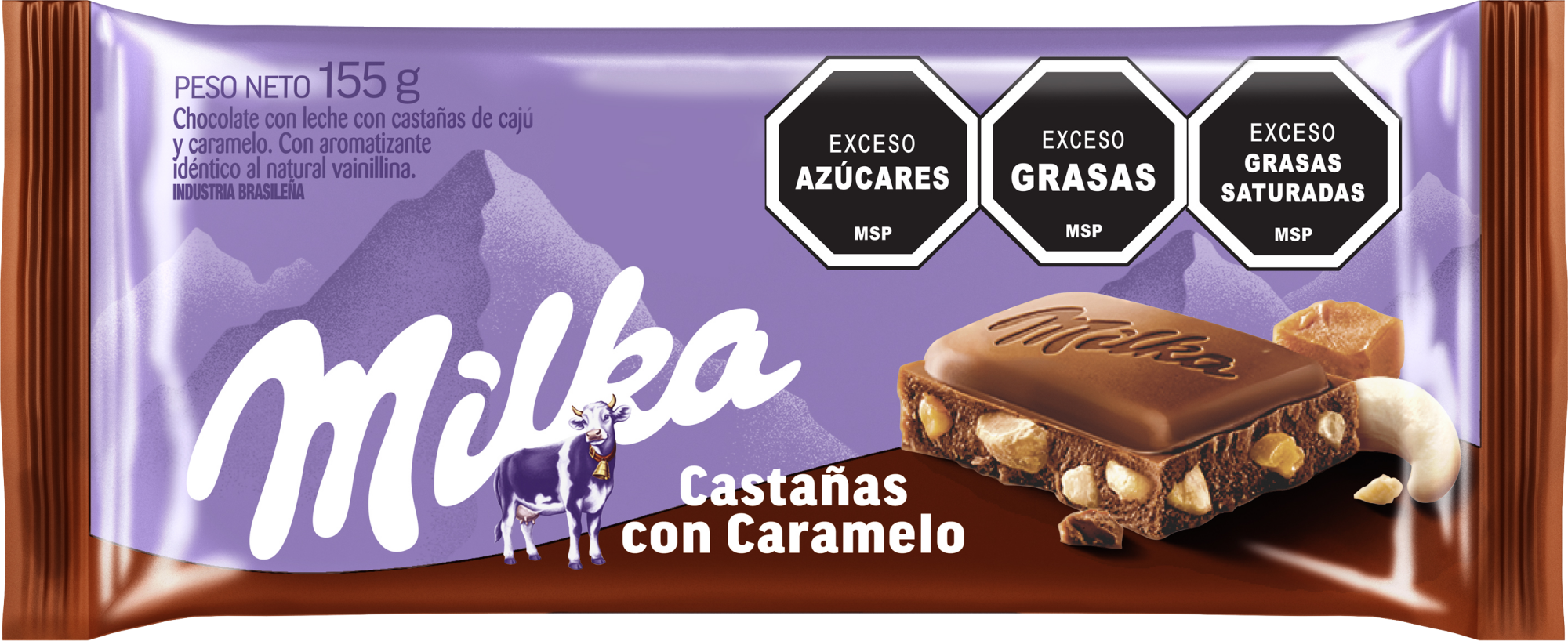 Milka Castañas con Caramelo 155g - Nerilan Uruguay